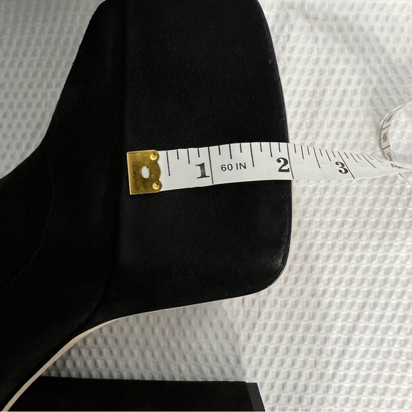 Paris Texas Black Suede Knee Length Boots Size 37 New Without Tags - Picture 8 of 12